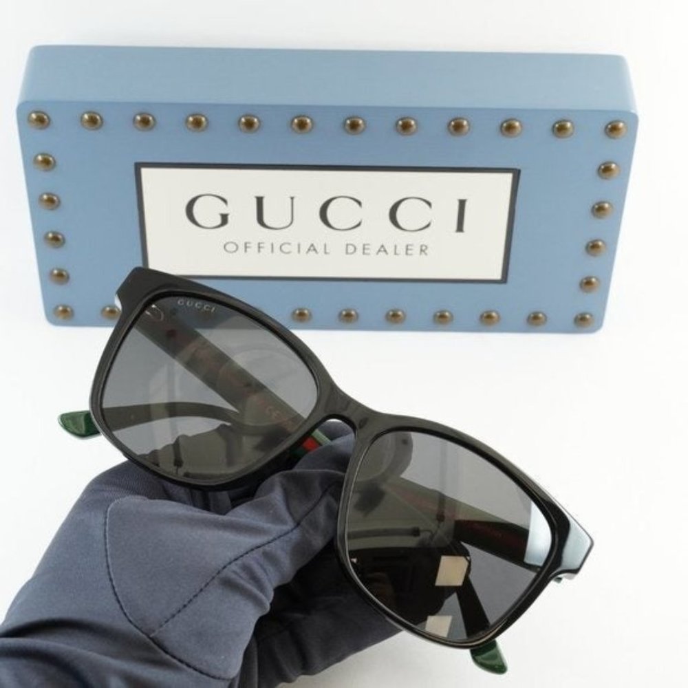 FINAL PRICE NEW GUCCI GG0417SK 001 Black/Grey UNISEX SUNGLASSES - Picture 1 of 9